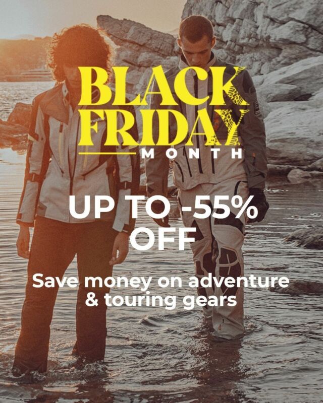 Week 2 of Black Month is starting with Adventure & Touring gear - Come and have a look at what we have got on special offer 🥳 
#XLMOTO #BlackFridayMonth #BlackFridayDeal #BlackFriday #motorcycle #moto #adventure #touring #traveling #cruising #MotorcycleLove #BikeLife