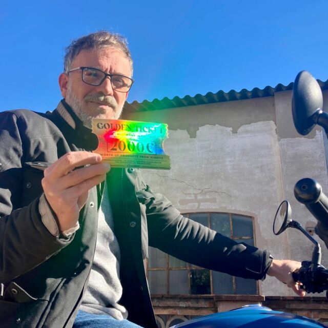 Ladies & Gentlemen, The first Golden Ticket for XLMOTO has been found!  Which goes to Konstantinos living in Spain! Currently riding a Royal Enfield Hunter 350, Konstantinos loves his retro modern bikes like BSA and Triumphs, while we cannot provide a new bike, we will be sending K.T what is on his Santa's wish list! 
Join us in congratulating Konstantinos on his big find!
 
There are still 3 tickets remaining to be located, who will be next! Remember all you need to do is make an order and you can be next! 
#XLMOTO #GoldenTicket #motorcycle #moto #adventure #touring #traveling #cruising #MotorcycleLove #BikeLife