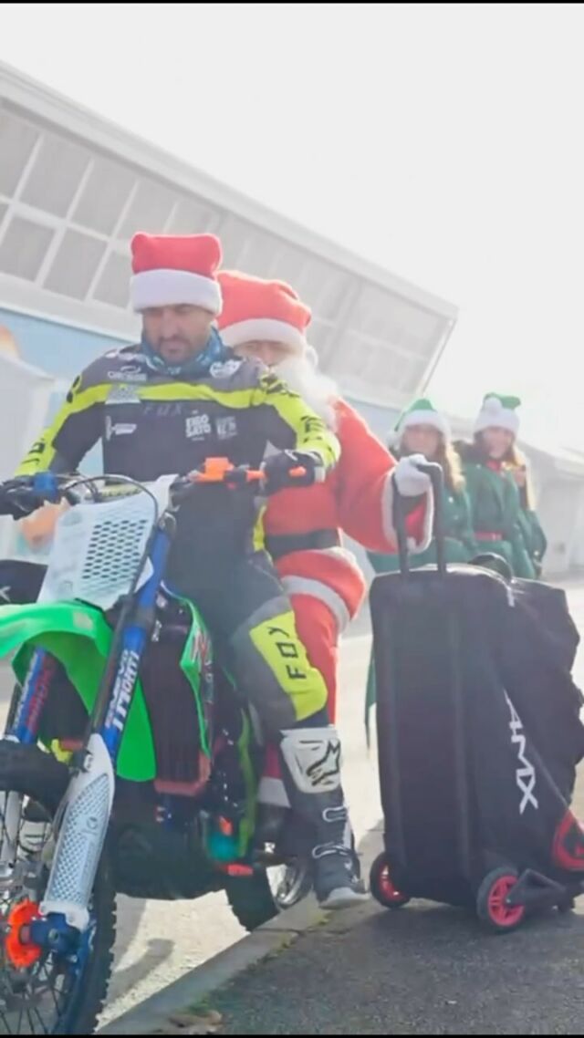 Santa rides with 24MX!🎅🎄 Ready for a merry motocross ride?  #24mx #mx #motocrosslife #livetoride #ride #merrychristmas