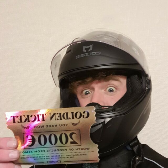And there goes another! A huge Congratulations for finding the 2nd Golden Ticket! 🎉Tom Chambers from the UK who rides a Benelli TNT 125cc, with his dream bike being a Kawasaki Ninja, wonder if thats the H2R.
Join us in congratulating Tom on his big find! 👏

#XLMOTO #GoldenTicket #motorcycle #moto #adventure #touring #traveling #cruising #MotorcycleLove #BikeLife